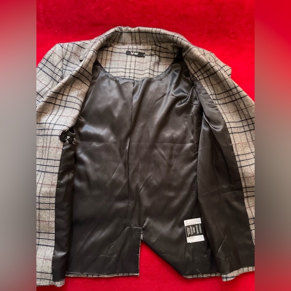 Oner Women's Long Sleeve Collared Multicolor Lined Two Button Blazer Size: L - Picture 5 of 11